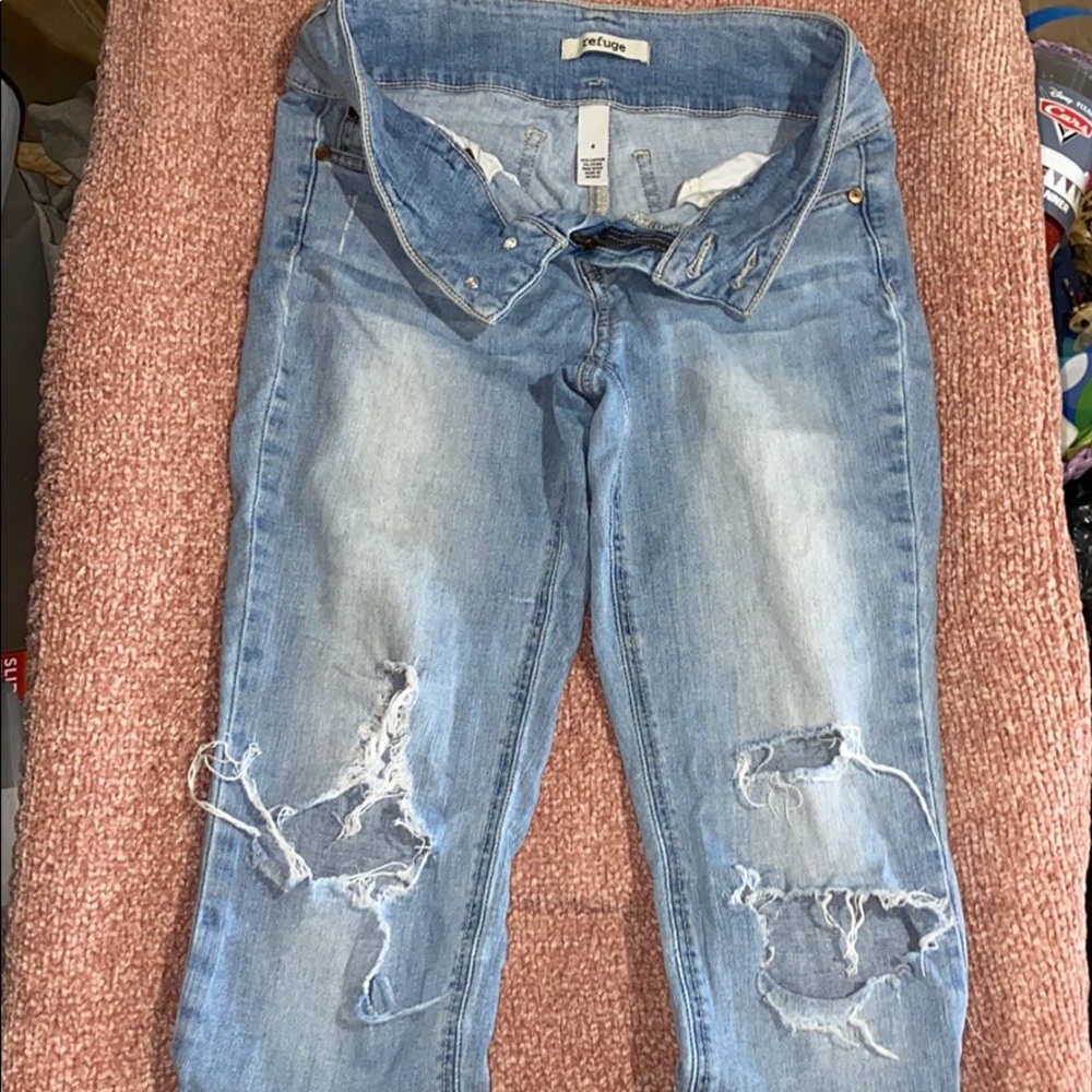 Refuge ripped skinny jeans